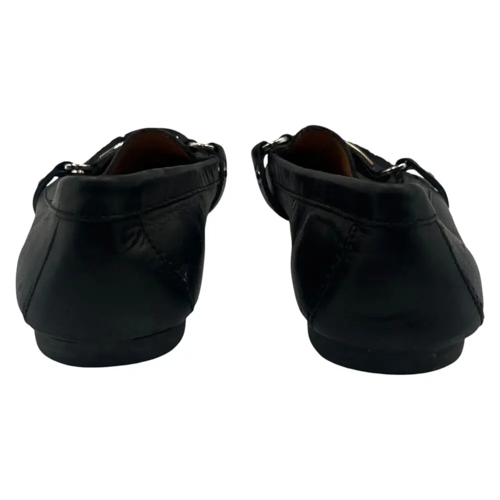 Coach Felisha Leather Flats Loafers Black Size 7.5B
